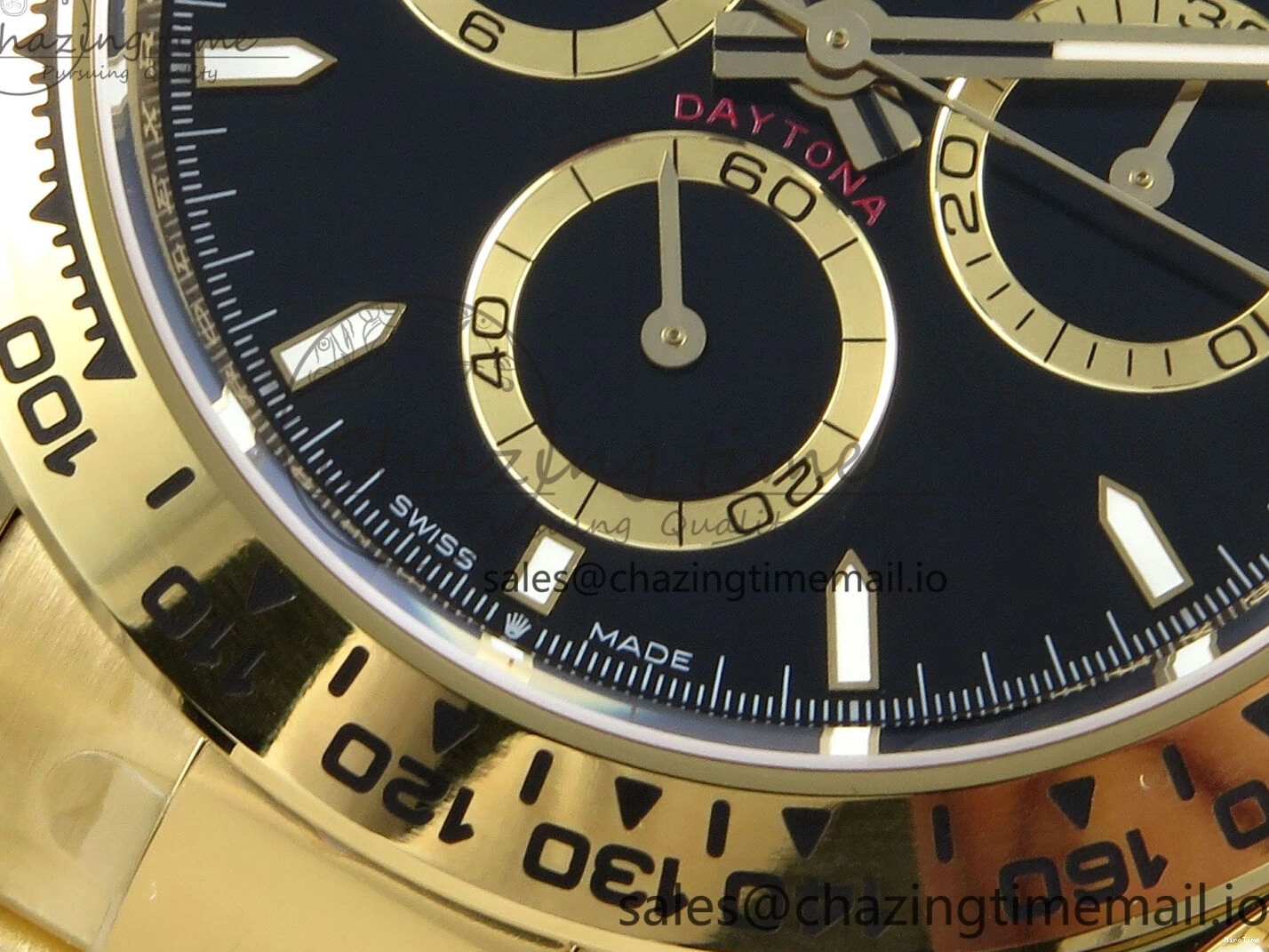 MiroTime 0123 TimelessDesign Daytona 126508 APSF 1:1 Best Edition Black Dial on YG Braclet SH 742